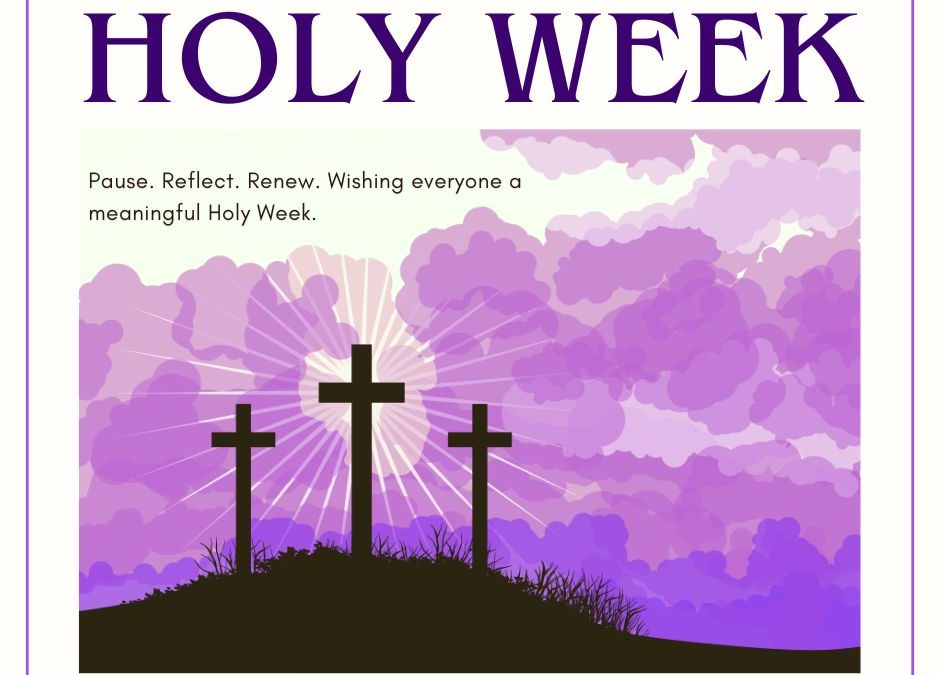 Holy Week Mass Times